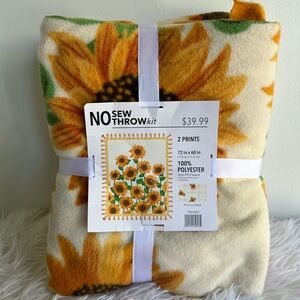 Sunflower No-Sew Throw Kit